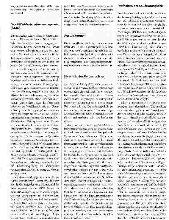 Vorschauseite 3: Entwicklung und Perspektiven der Gesundheitspolitik