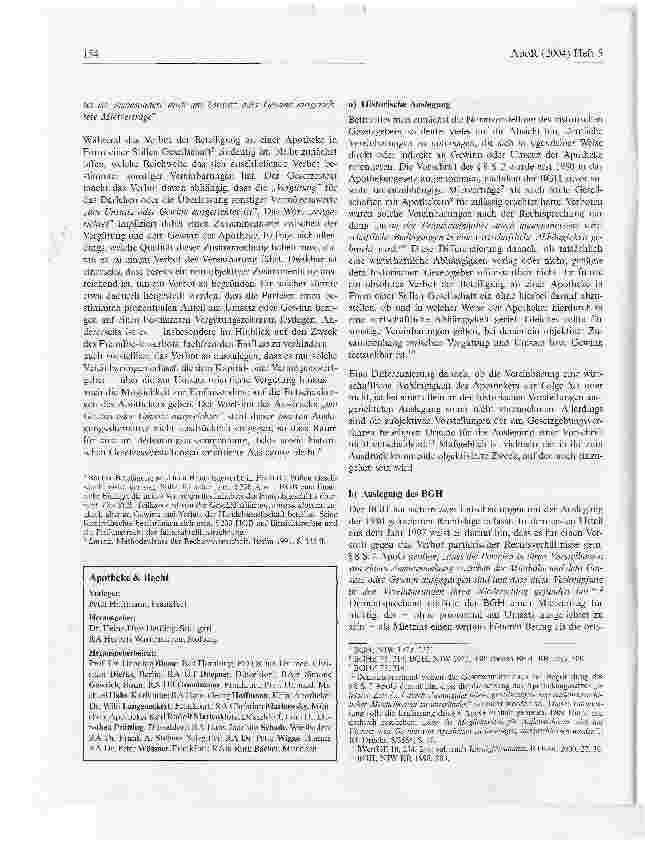 Vorschauseite 2: Das apothekenrechtliche Fremdbesitzverbot auf dem Prüfstand von Verfassungsund Gemeinschaftsrecht