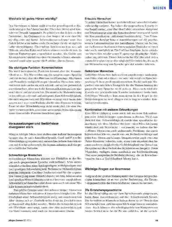 Vorschauseite 2: Hörgeschädigte Menschen mit Demenz