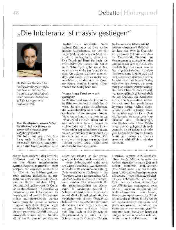 Vorschauseite 3: Eine Fehlerkultur ist schnell zerstört
