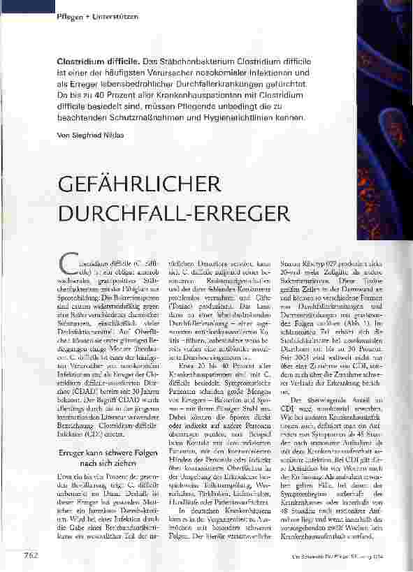 Vorschauseite 1: GEFÄHRLICHER DURCHFALLERREGER