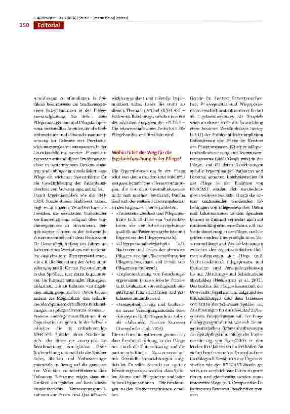 Vorschauseite 2: Die RN4CAST-Studie - Lessons (to be) learned