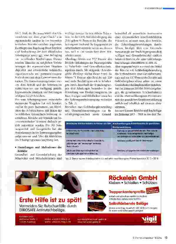 Vorschauseite 6: Gemeinsam den Arbeitsschutz stärken