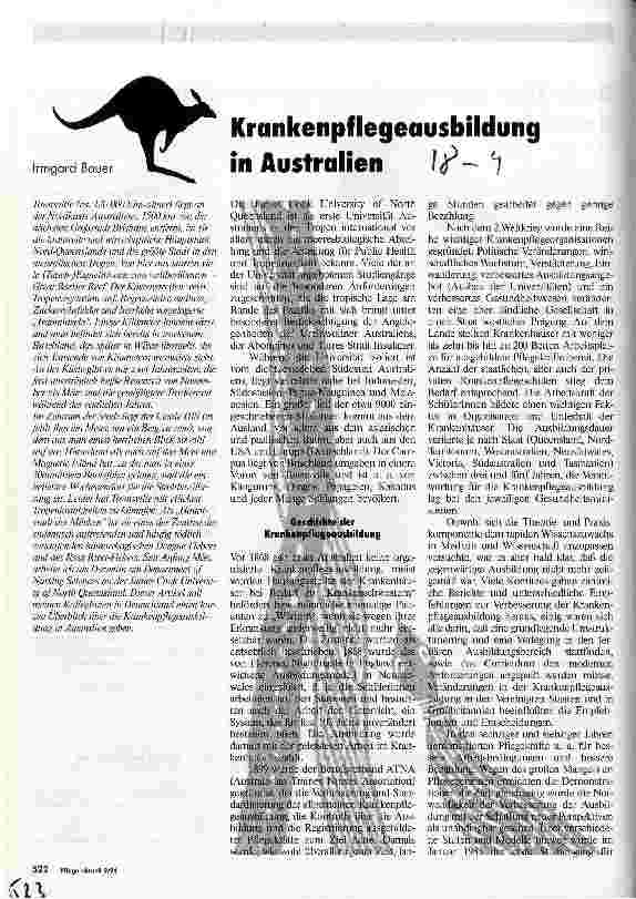 Vorschauseite 1: Krankenpflegeausbildung in Australien