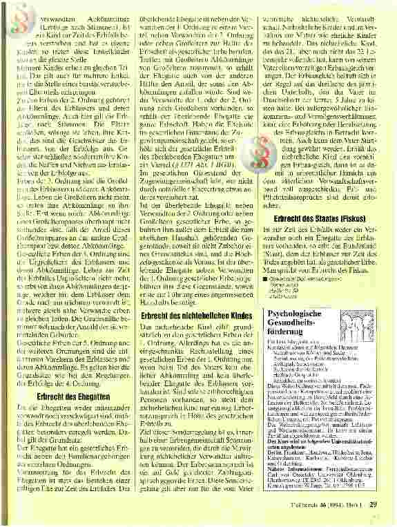 Vorschauseite 2: Das Erbrecht Rechtzeitig ein Testament 1.Teil