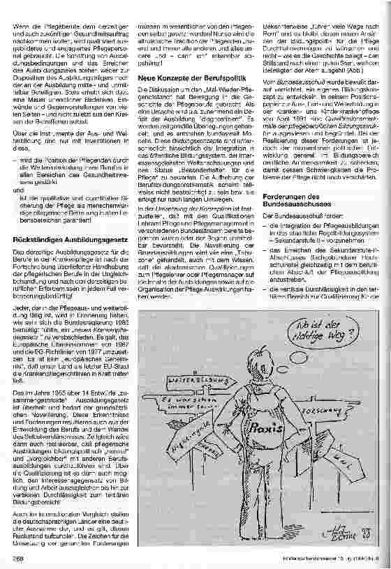 Vorschauseite 2: Berufspolitische Standortbestimmung der Pflegeberufe in Ausund Weiterbildung