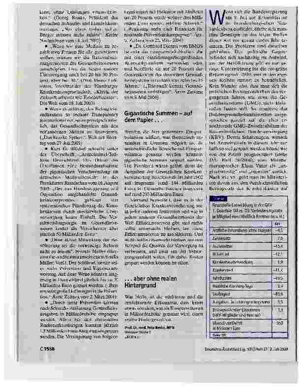 Vorschauseite 2: Vorsicht mit VersprechungenEinsparungen in Milliardenhöhe werden oft versprochen, aber selten bewiesen
