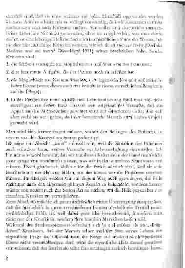 Vorschauseite 2: Von der ärztlichen Ethik zur Ethik der Gesundheitssorge 4. Folge: Personale und soziale Aspekte in der Gesundheitssorge