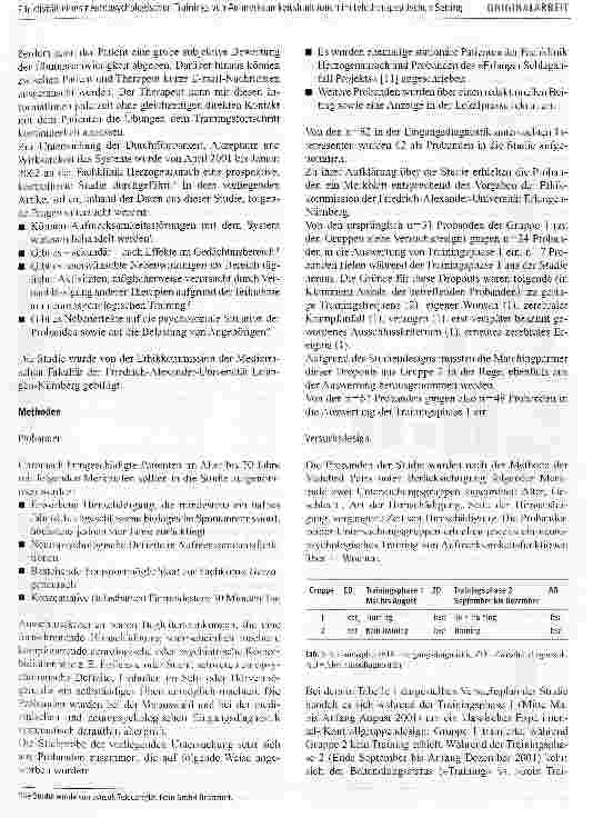 Vorschauseite 3: Effektivität eines neuropsychologischen Trainings von Aufmerksamkeitsfunktionen im teletherapeutischen Setting