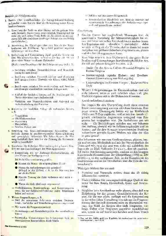 Vorschauseite 6: Krankenhausbau - Erfolgsmessung