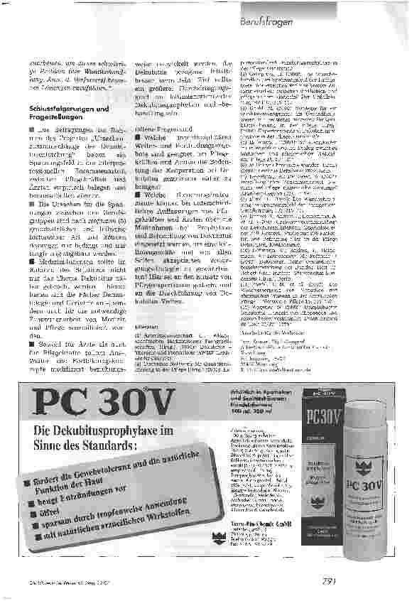 Vorschauseite 4: Spannungsfeld Dekubitus. Pflegekräfte und Ärzte erleben Zusammenarbeit als unzureichend
