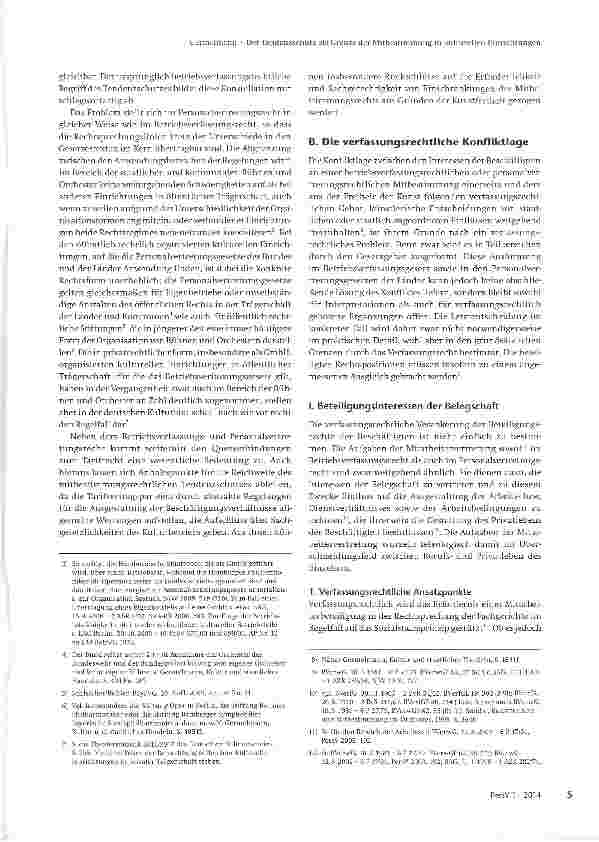 Vorschauseite 2: Der Tendenzschutz als Grenze der Mitbestimmung in kulturellen Einrichtungen