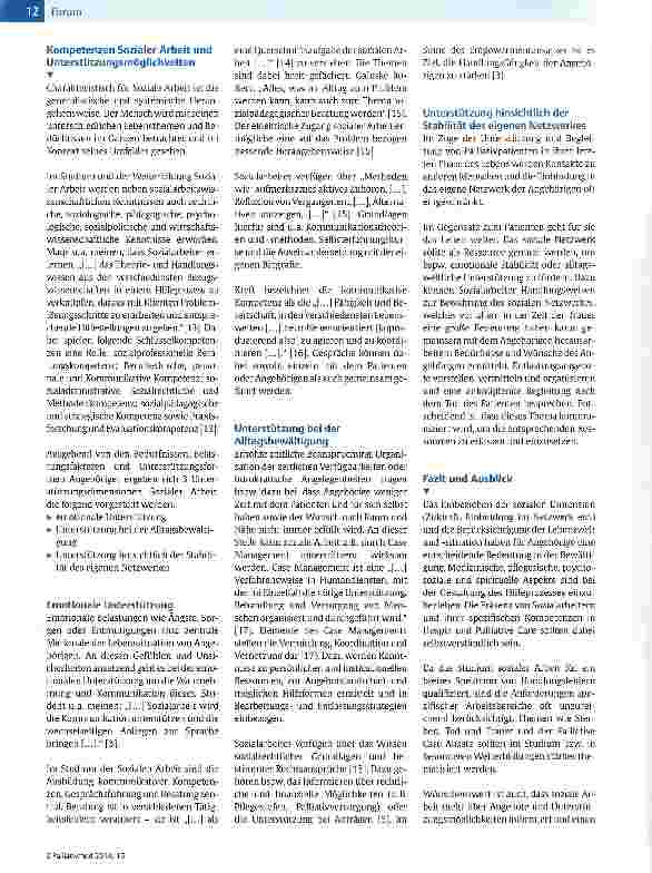 Vorschauseite 3: Soziale Arbeit in Hospiz und Palliative Care