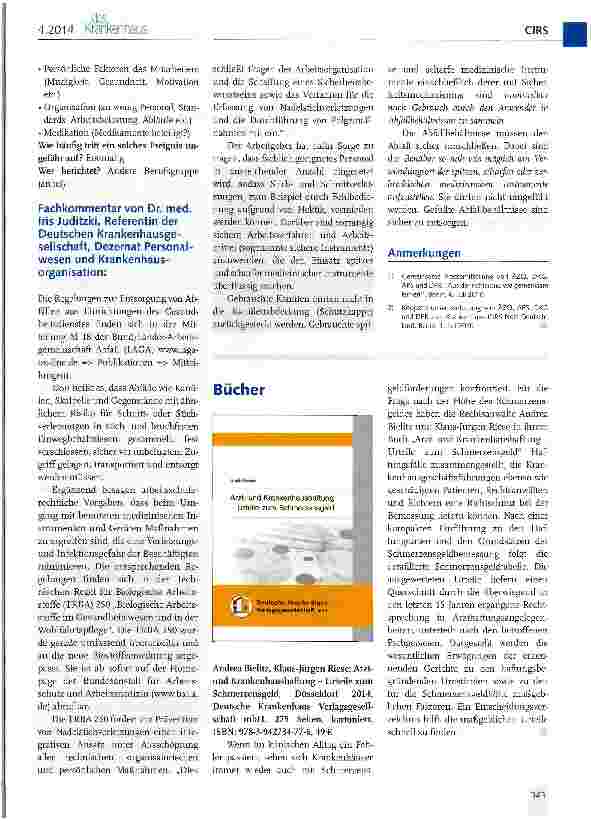 Vorschauseite 2: Entsorgung von gebrauchten Spritzen und scharfen Gegenständen