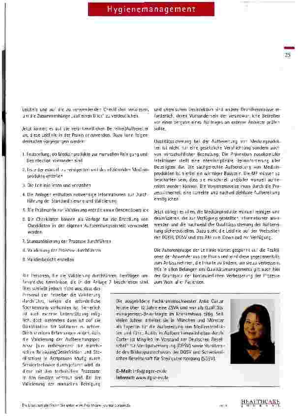 Vorschauseite 4: Qualität in der manuellen Aufbereitung sichern