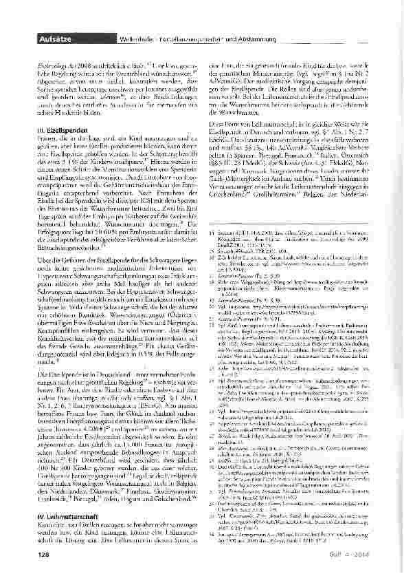 Vorschauseite 2: Die moderne Fortpflanzungsmedizin und das Abstammungsrecht