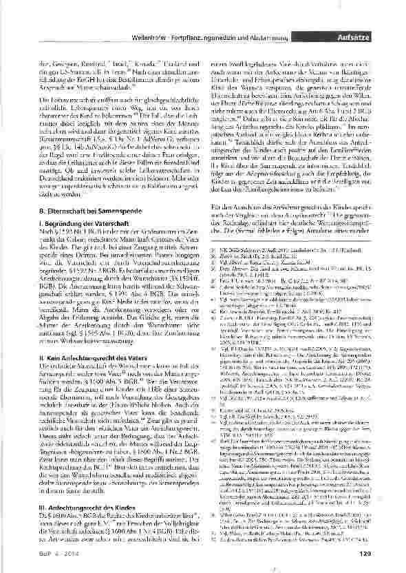 Vorschauseite 3: Die moderne Fortpflanzungsmedizin und das Abstammungsrecht