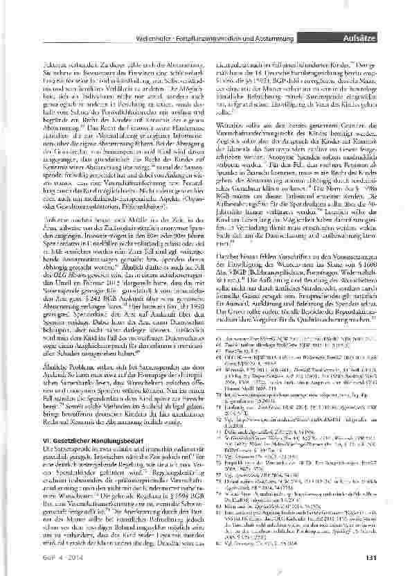 Vorschauseite 5: Die moderne Fortpflanzungsmedizin und das Abstammungsrecht