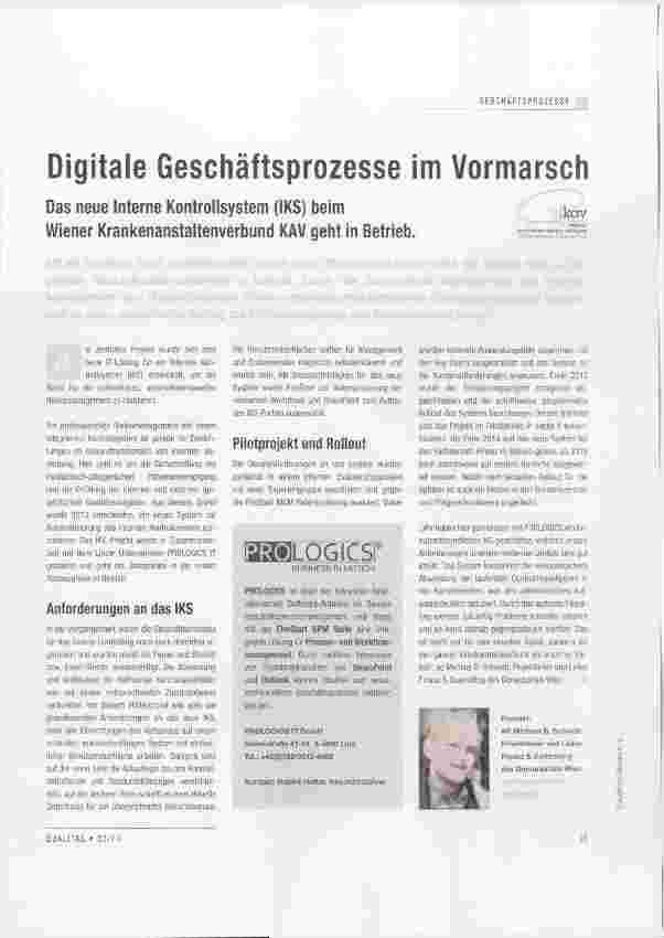 Vorschauseite 1: Digitale Geschäftsprozesse im Vormarsch