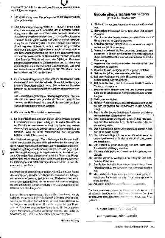 Vorschauseite 4: Zusammenfassung der geschichtlichen Entwicklung des Altenpflegeberufs