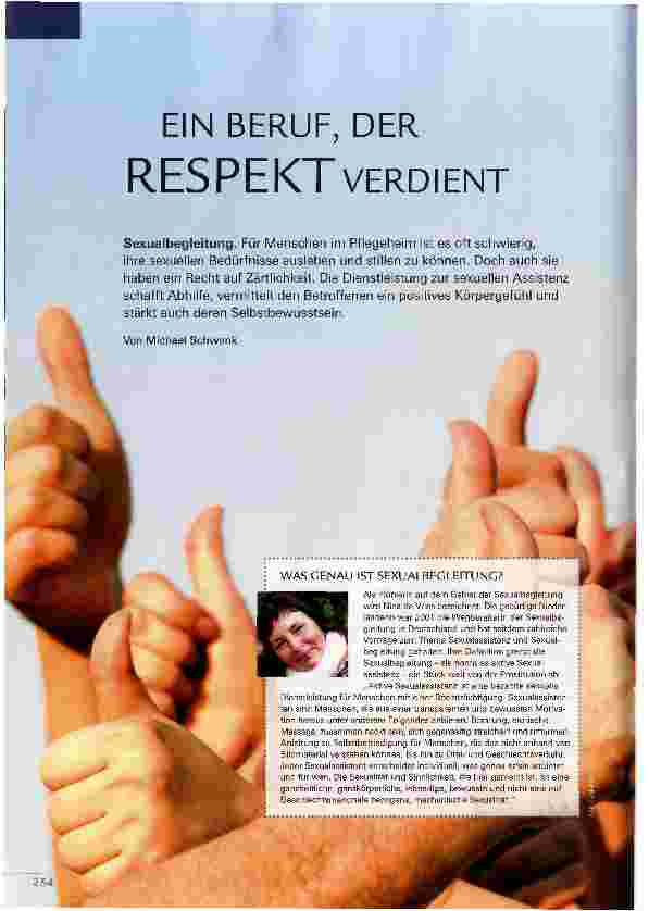 Vorschauseite 1: EIN BERUF, DER RESPEKT VERDIENT
