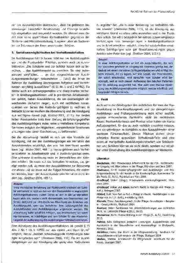 Vorschauseite 5: Rechtlicher Rahmen der Praxisanleitung