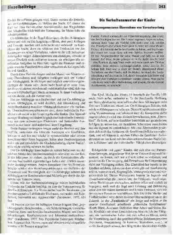 Vorschauseite 2: Alkoholismus - eine Familienkrankheit