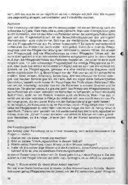 Vorschauseite 2: Wieviel Zeit ist für die Pflege notwendig