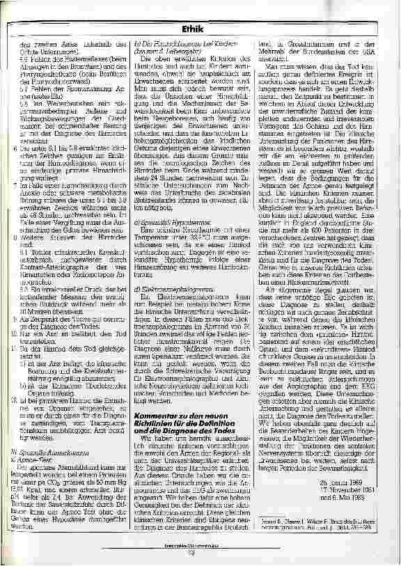 Vorschauseite 6: Medizinisch-ethische Richtlinien (R) der schweizerischen Akademie der medizinischen Wissenschaften
