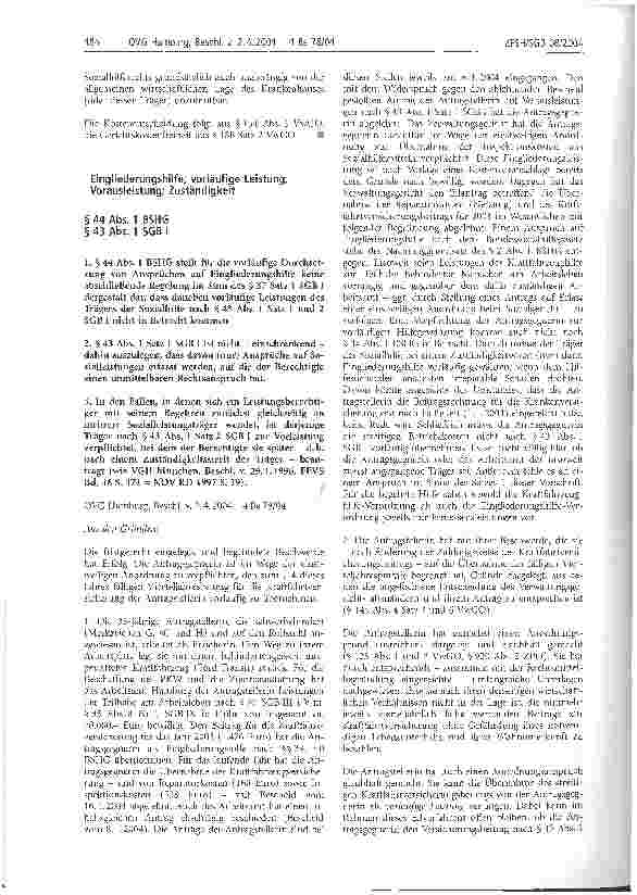 Vorschauseite 4: Bestattungskosten; Krankenhaus, Anspruch gegen Sozialhilfeträger auf Übernahme von Bestattungskosten; Zumutbarkeit der Tragung von Bestattungskosten
