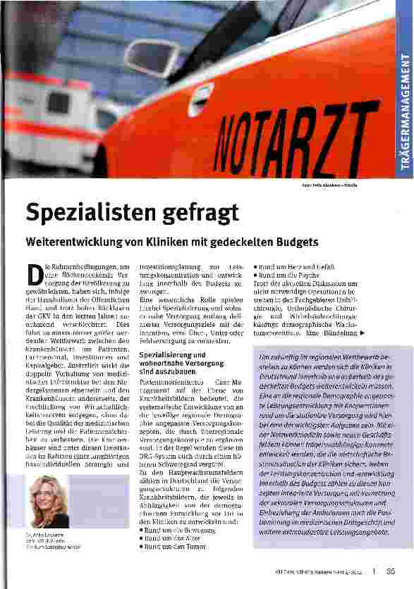 Vorschauseite 1: Spezialisten gefragt
