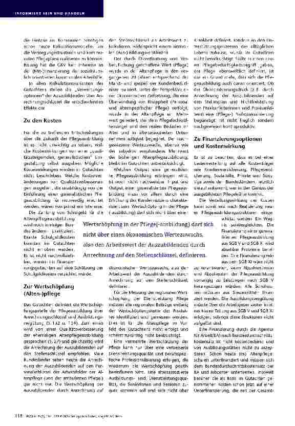Vorschauseite 3: Denn sie wissen nicht, wie es sein wird Stellungnahme zum Forschungsqotachten Finanzierung eines neuen Pflegeberufegesetzes Ergebnisbericht Prognos/WIAD