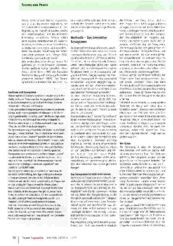 Vorschauseite 3: Stimmliche Tragfähigkeit und das interaktive Sonagramm