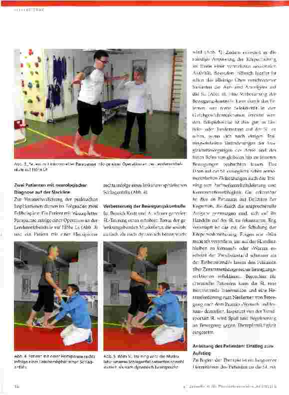 Vorschauseite 3: Slacklinen in der Neurorehabilitation