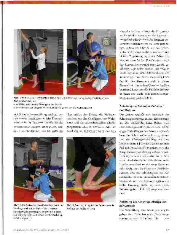 Vorschauseite 4: Slacklinen in der Neurorehabilitation