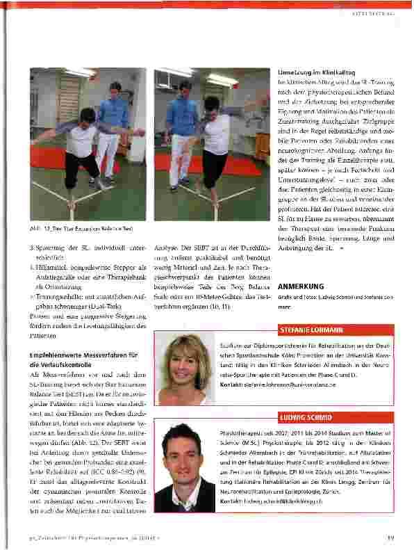 Vorschauseite 6: Slacklinen in der Neurorehabilitation