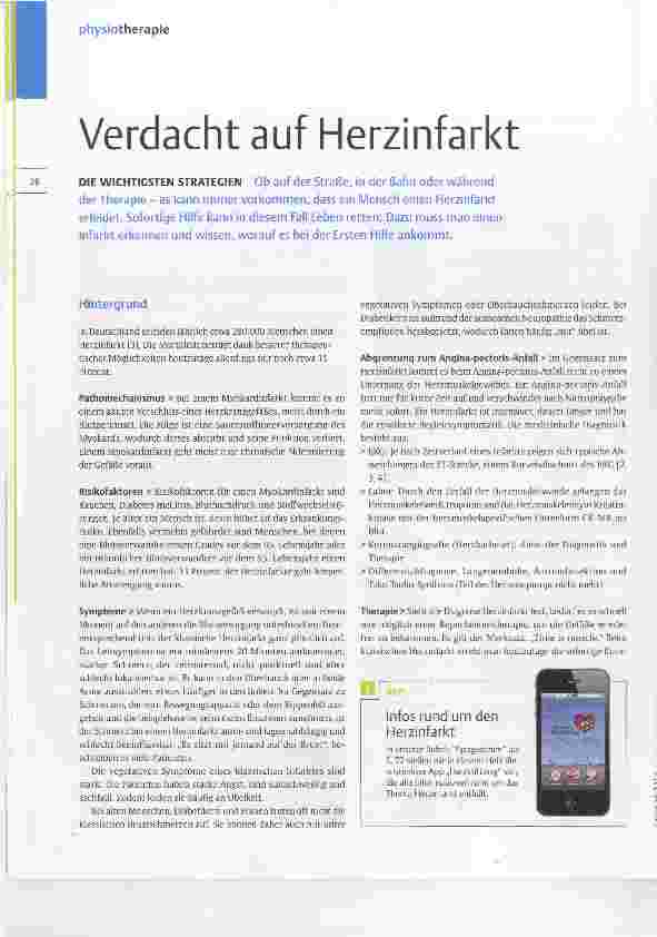 Vorschauseite 1: Verdacht auf Herzinfarkt