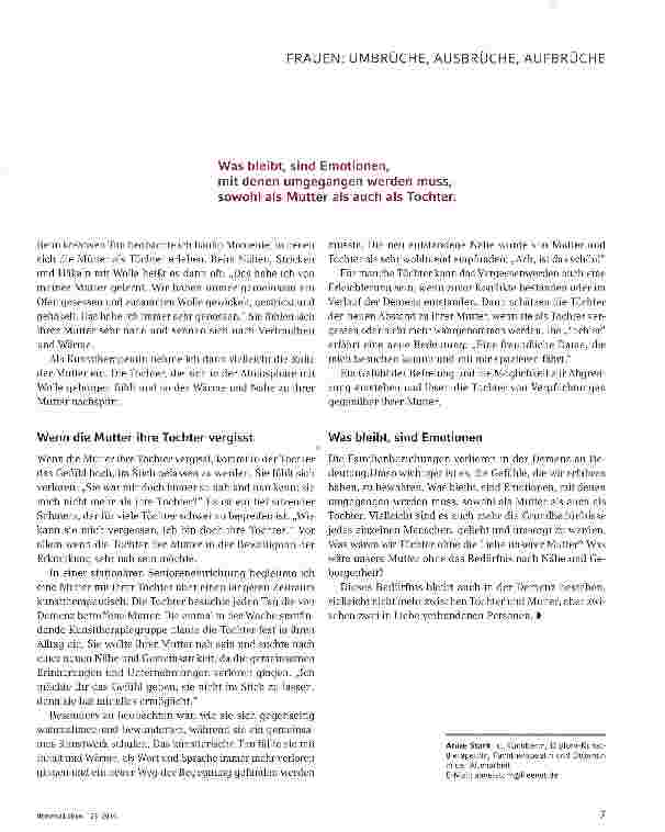 Vorschauseite 3: Wenn Demenz aus Müttern Töchter macht