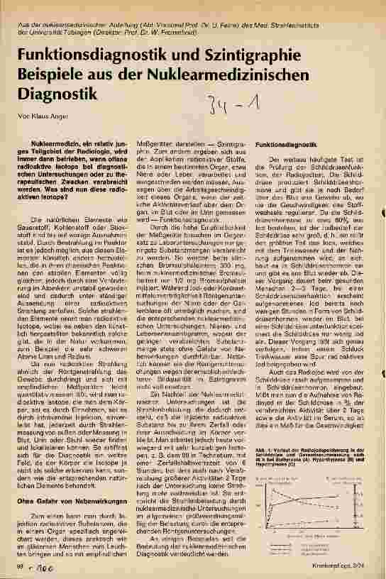 Vorschauseite 1: Funktionsdiagnostik und Szintigraphie Beispiele aus der Nuklearmedizinischen Diagnostik