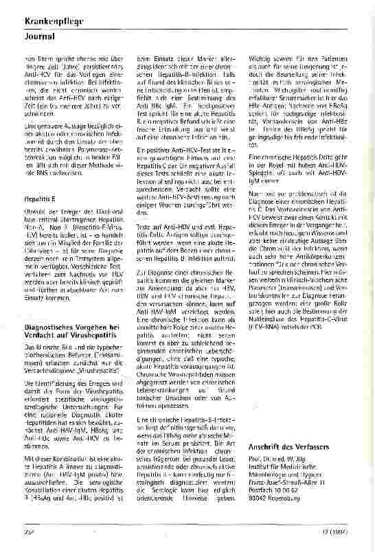 Vorschauseite 5: Virusserologie bei Lebererkrankungen