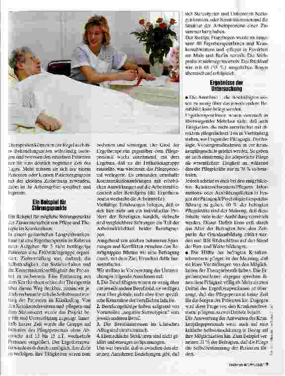 Vorschauseite 2: Pflegeund Therapieberufe Unterschiede und Konfliktursachen