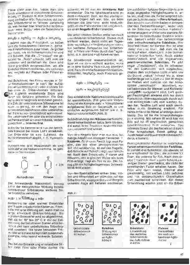 Vorschauseite 2: Ausgewählte Kapitel aus der Chemie 2. Folge: Die chemischen Grundlagen der Photographie