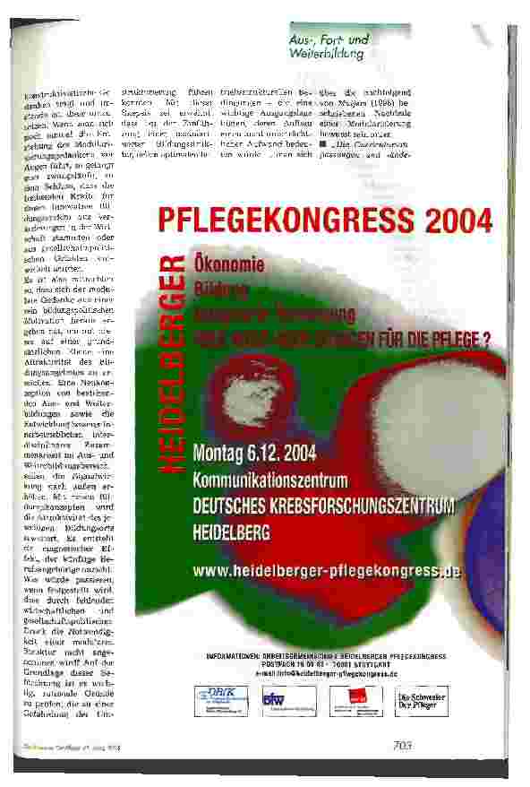 Vorschauseite 4: Module als Pflegemagnet - Wie die Attraktivität von pflegerischen Bildungsprogrammen durch Modularisierung gesteigert werden kann