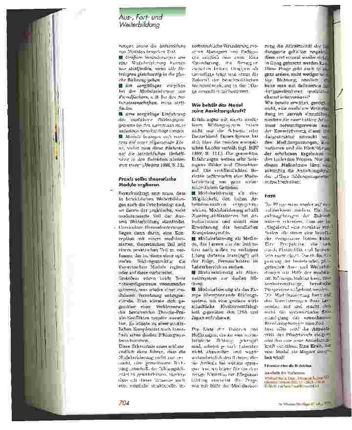 Vorschauseite 5: Module als Pflegemagnet - Wie die Attraktivität von pflegerischen Bildungsprogrammen durch Modularisierung gesteigert werden kann