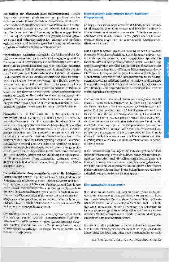 Vorschauseite 4: Bildsprachliche Dialoge in der Psychiatrie
