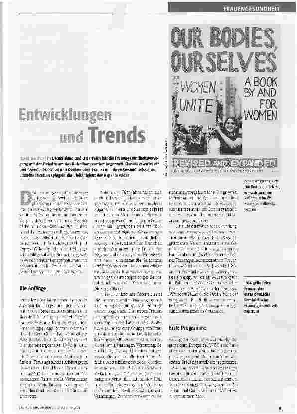 Vorschauseite 1: Entwicklungen und Trends