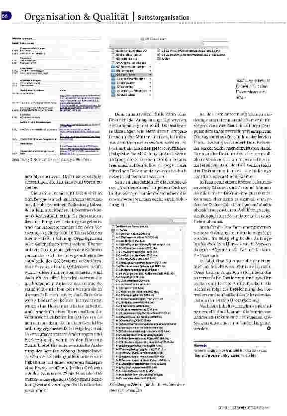 Vorschauseite 3: Selbstorganisation Teil 1 Der eigene QM-Ordner