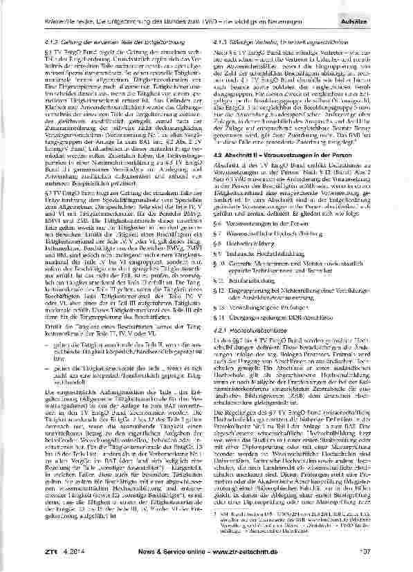 Vorschauseite 3: Die Entgeltordnung des Bundes zum TVöD - die wichtigsten Neuerungen