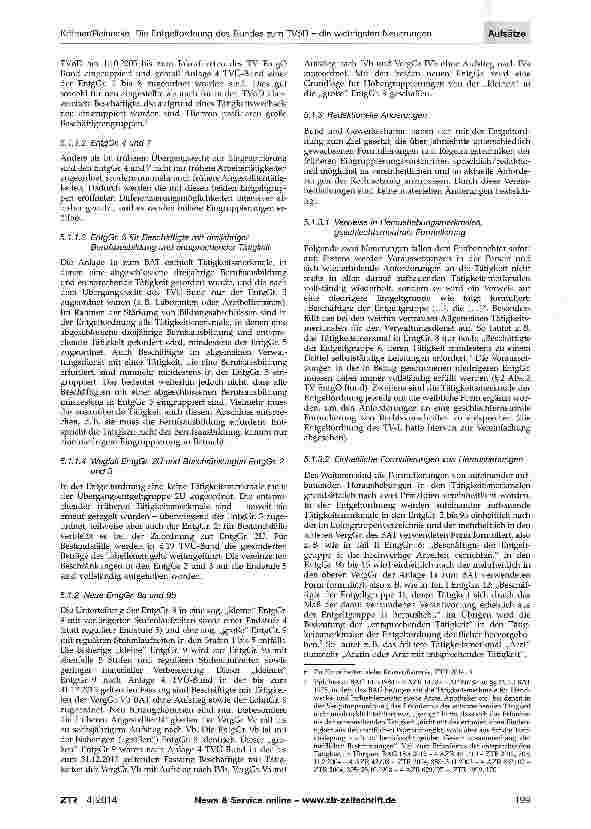 Vorschauseite 5: Die Entgeltordnung des Bundes zum TVöD - die wichtigsten Neuerungen