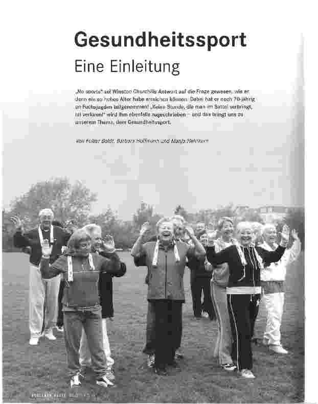 Vorschauseite 1: Gesundheitssport Eine Einleitung